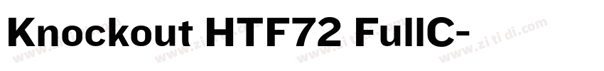 Knockout HTF72 FullC字体转换